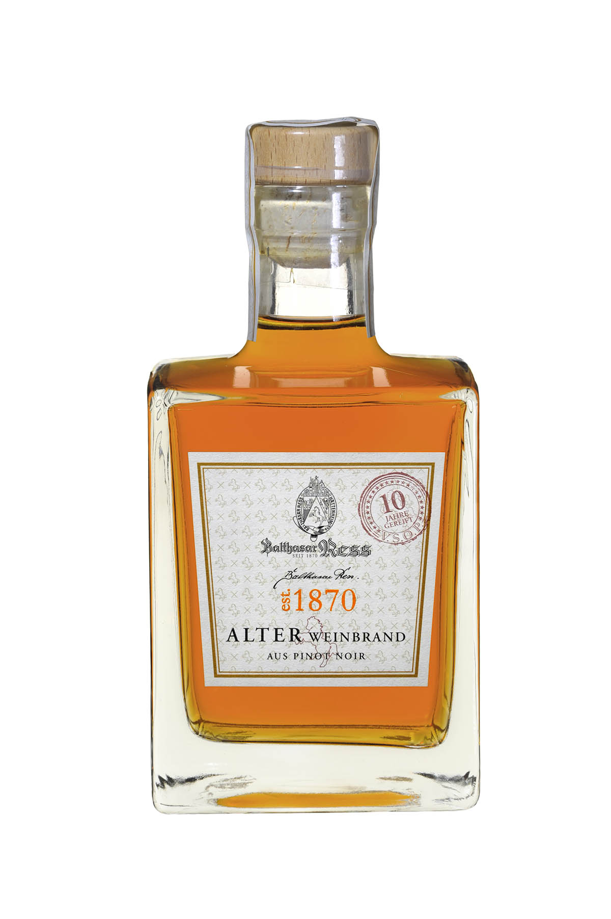 AlterWeinbrand_Pinot-Noir_ Alter Weinbrand V.S.O.P. aus Pinot Noir - 10 Jahre gereift